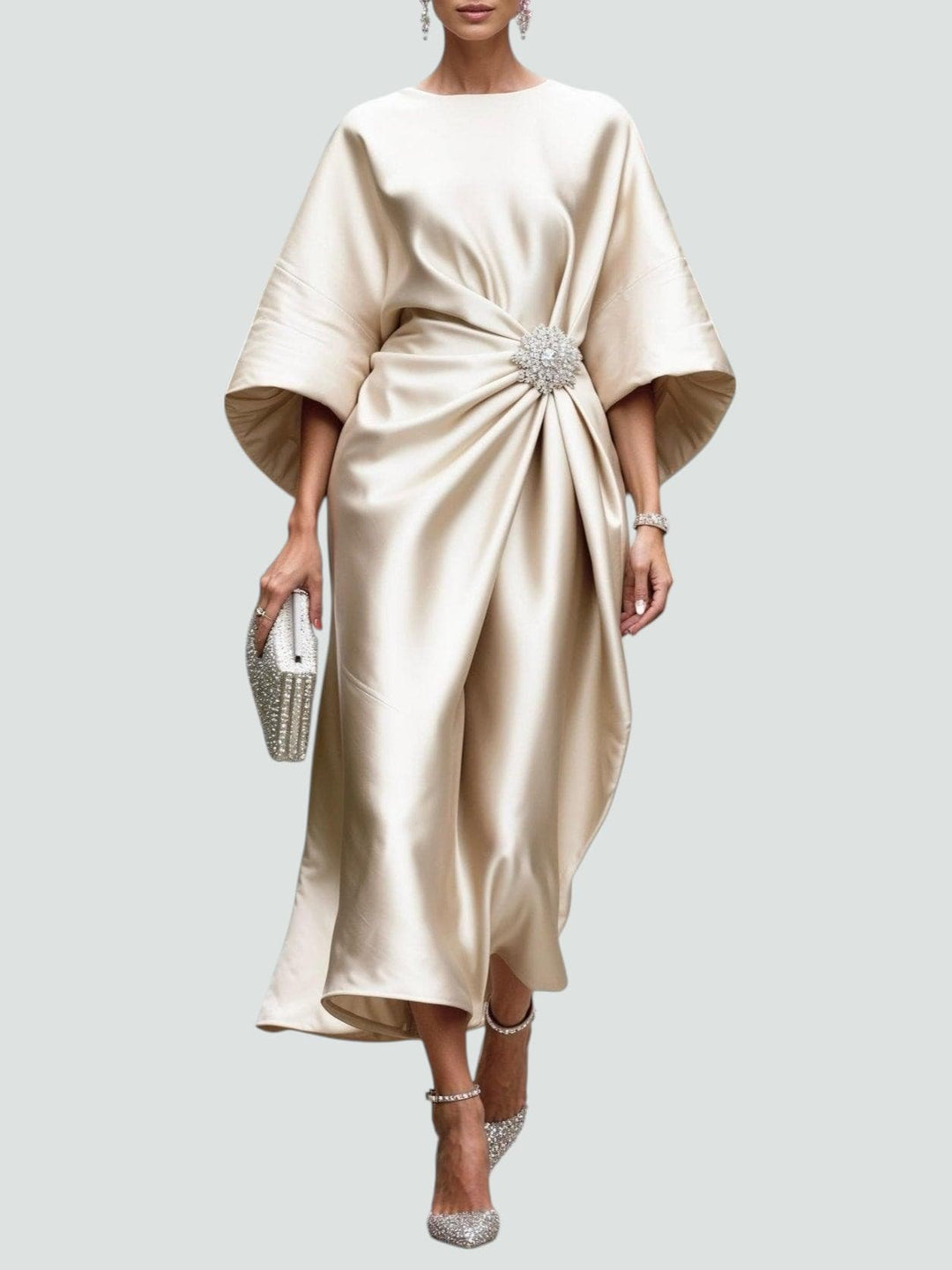 Eliza | Elegant Draped Evening Dress