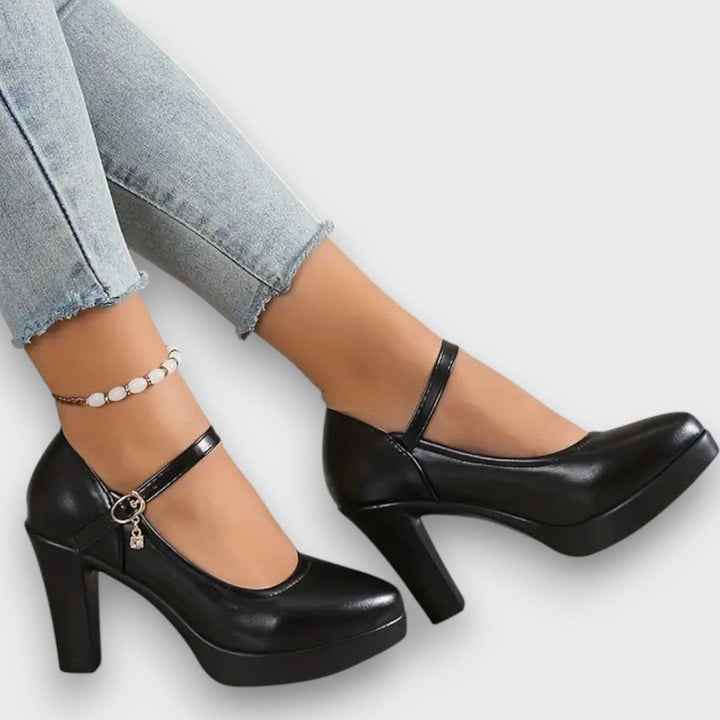 Zoe Elegant High Heels with Block Heel