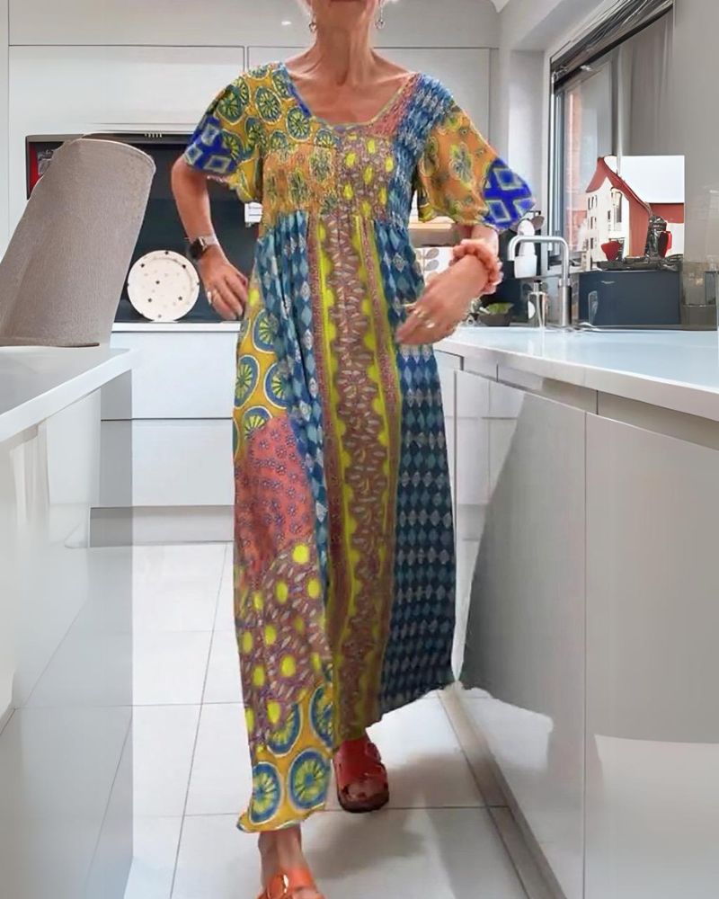 Melania | Colorful Bohemian Dress