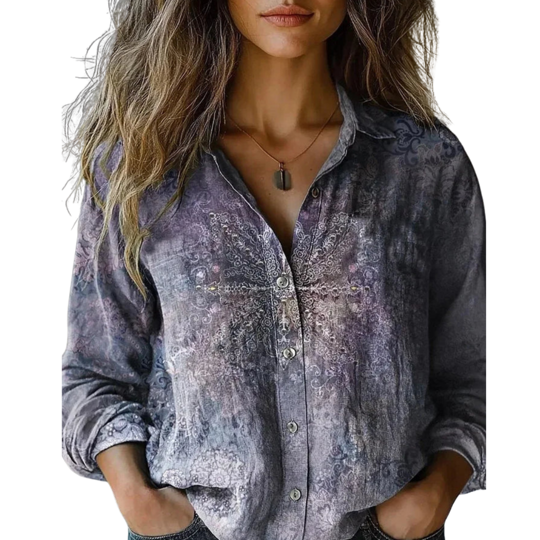 Claire™ – Smoky Lilac Blouse