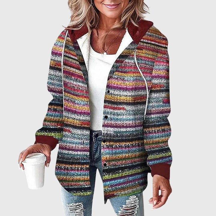 Martina Women's Mesh Button Placket Jacket