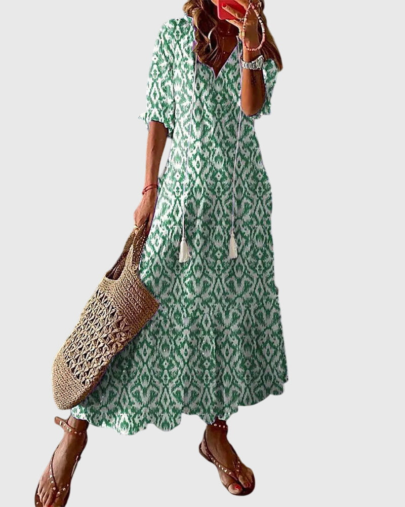 Amalia Boho Vintage Summer Dress