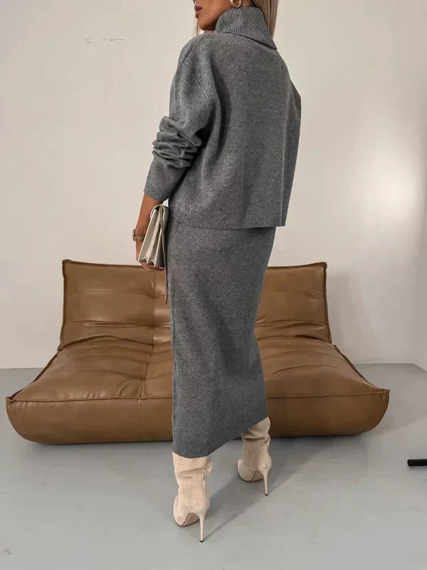 Rosie - Elegant Sweater Dress Set