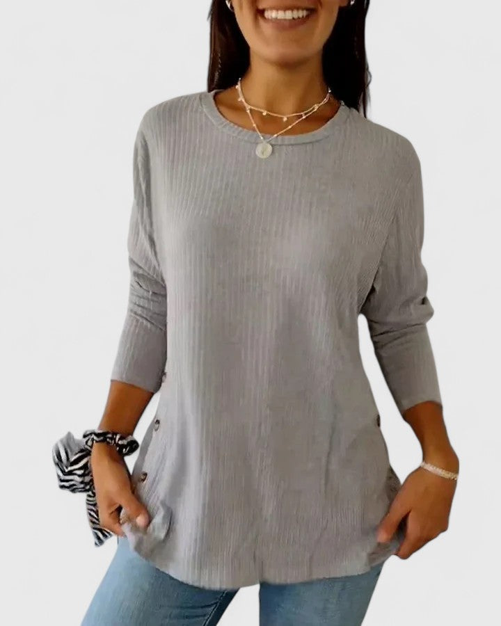 Megan Elegant Crew Top