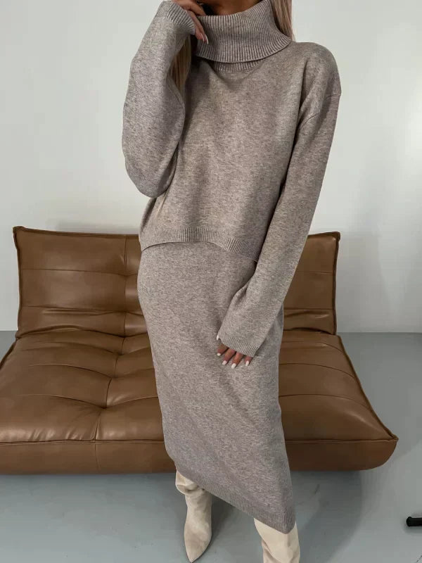 Rosie - Elegant Sweater Dress Set