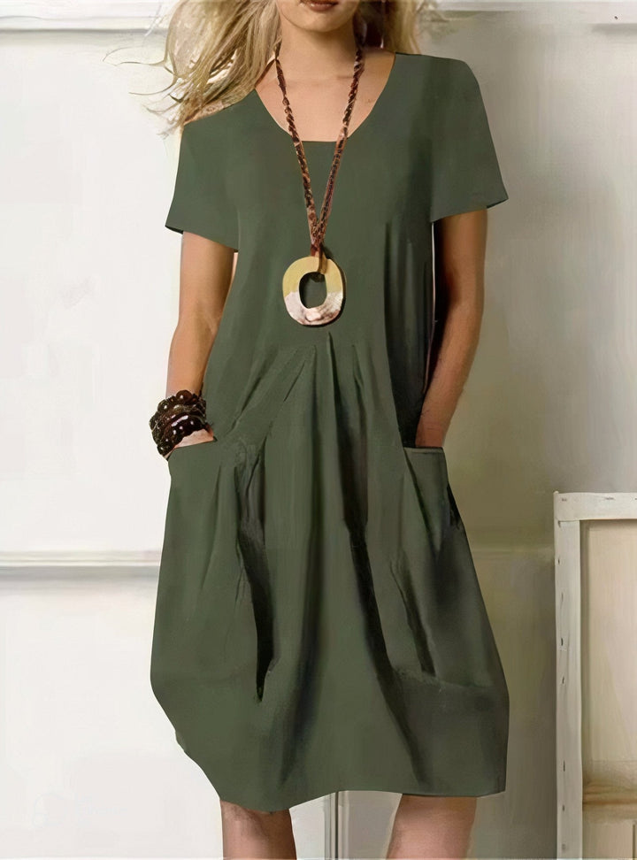 Isabelle | Casual Flow Cotton Dress with Pockets