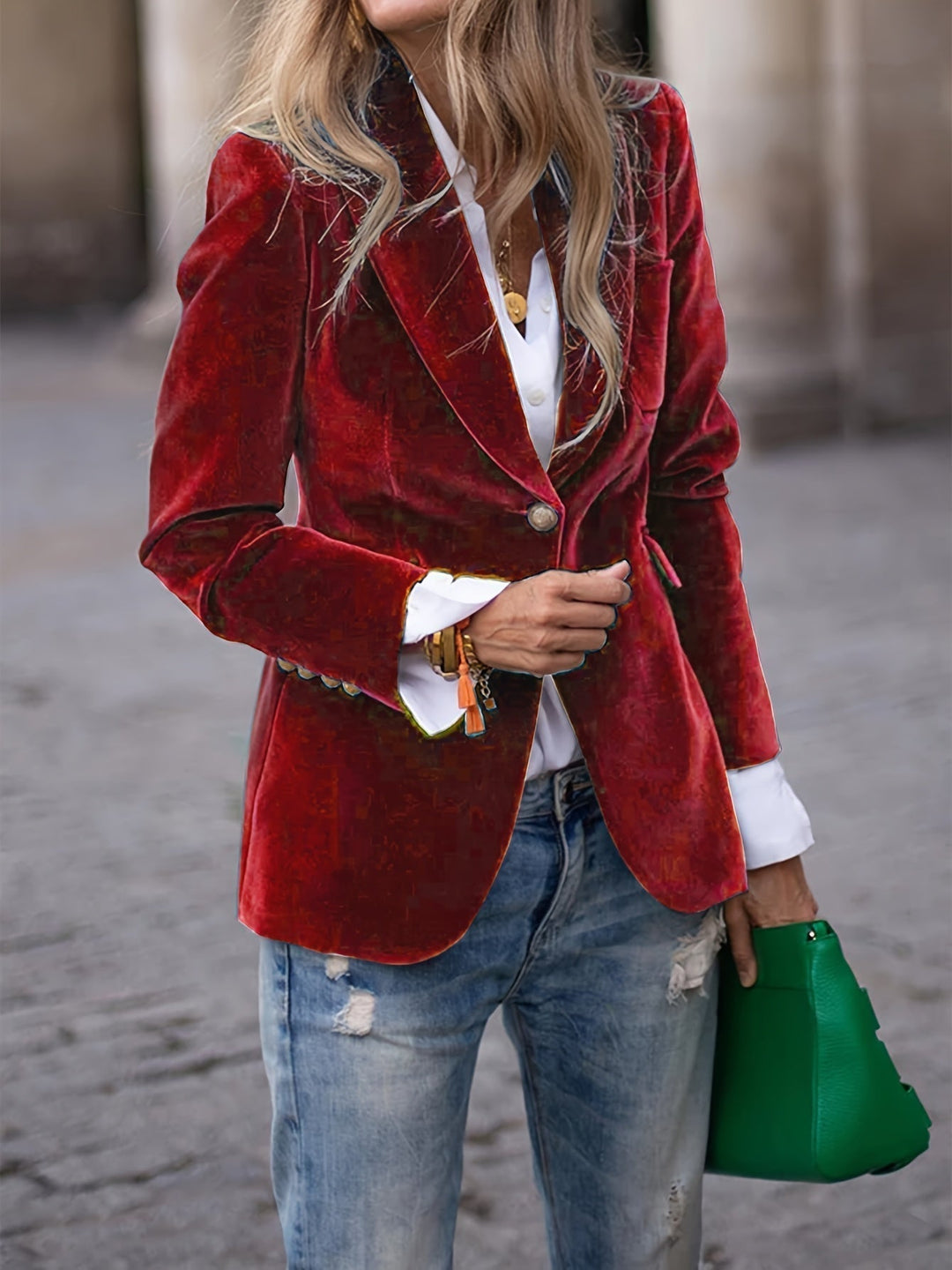 MARNIE™| TAILORED VELVET BLAZER