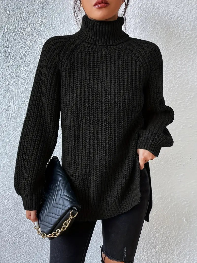 Lavender - Couture Roll Neck Jumper