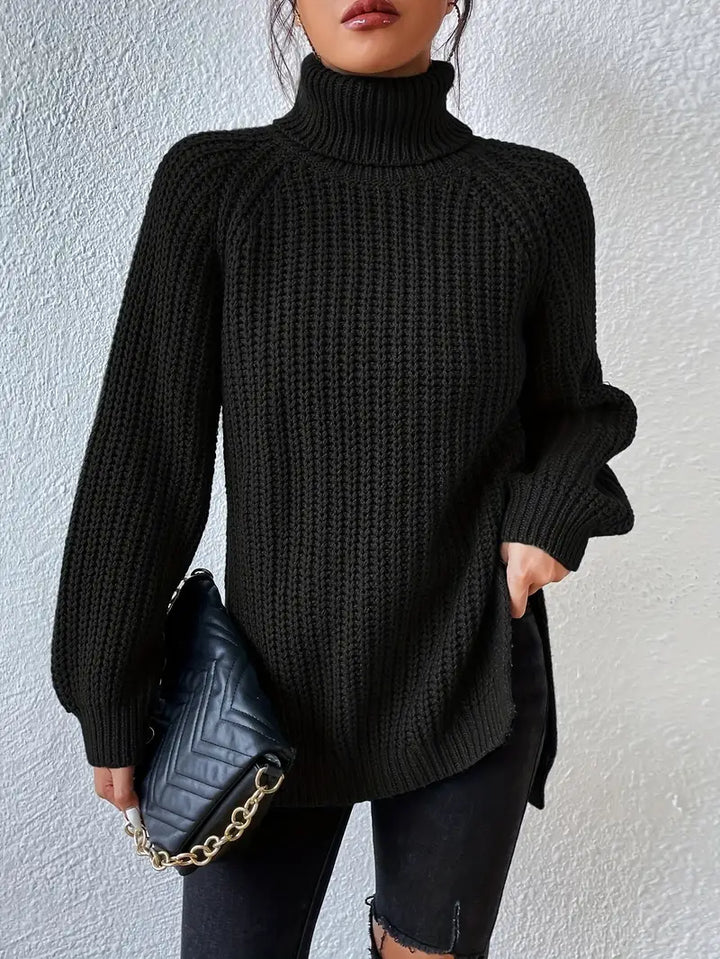 Lavender - Couture Roll Neck Jumper