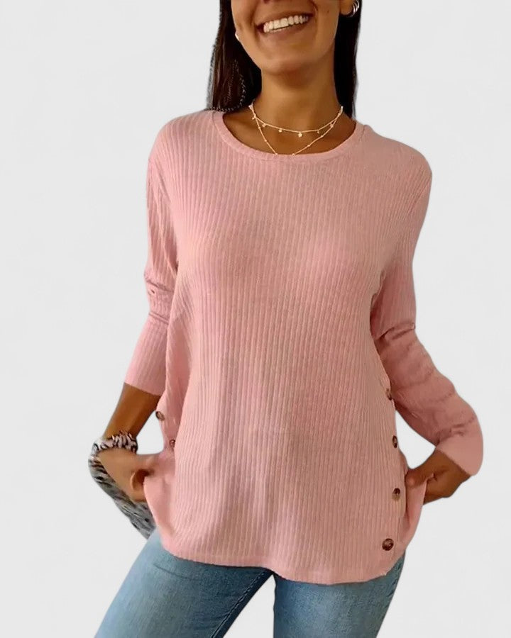 Megan Elegant Crew Top