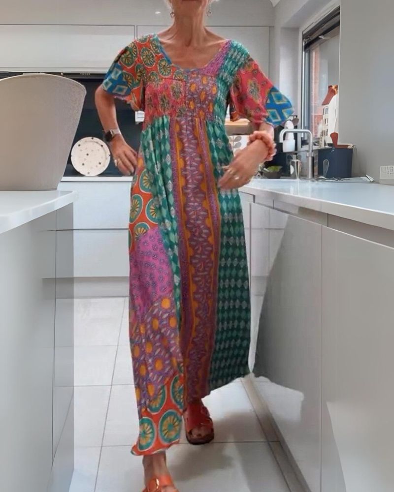 Melania | Colourful Bohemian Dress