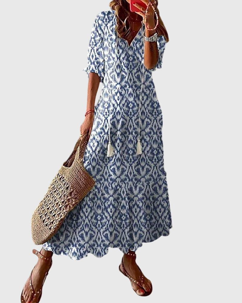 Amalia Boho Vintage Summer Dress