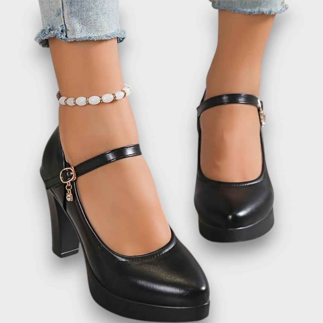 Zoe Elegant High Heels with Block Heel