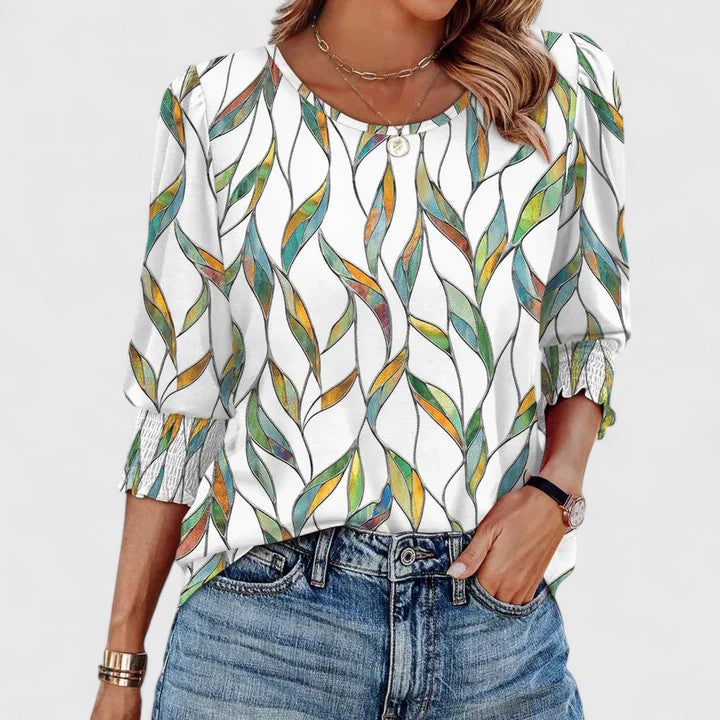 Solara Elegant Smocked Top
