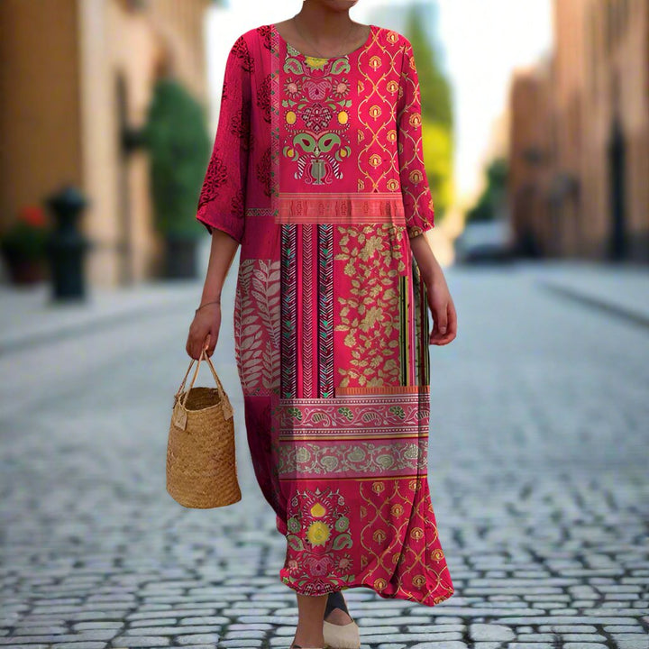 Ellie | Relaxed Boho Maxi Dress with Effortless Elegance