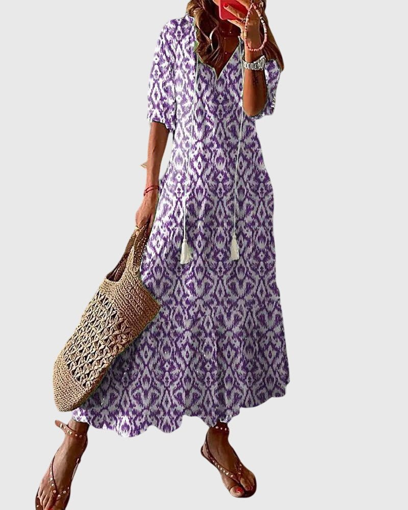 Amalia Boho Vintage Summer Dress