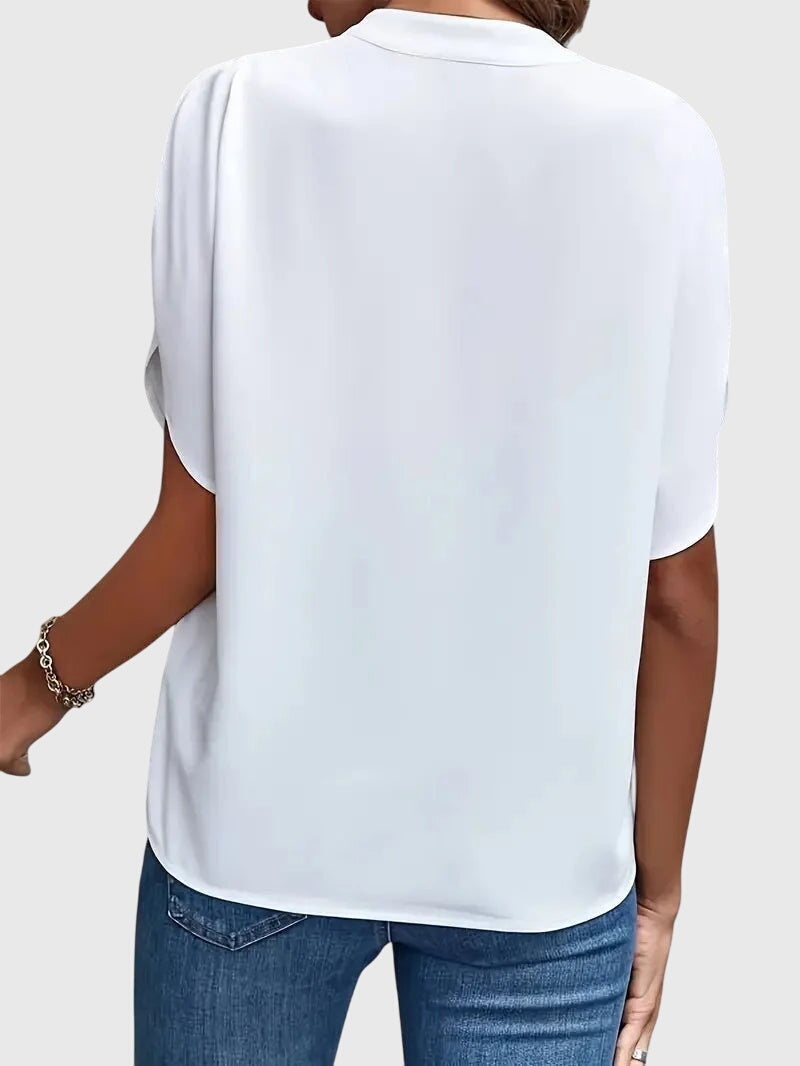 Beatrix Soft and Elegant V-Neck Shirt