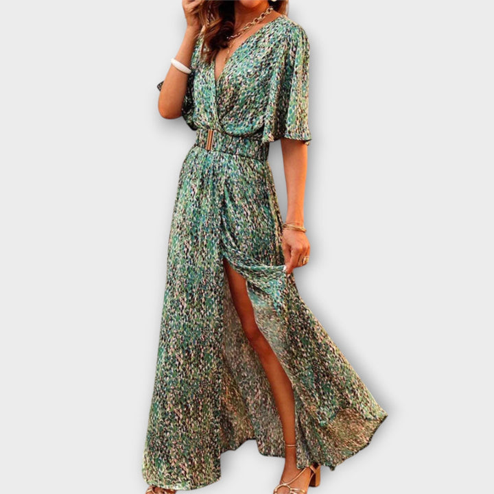 Sabine | Stylish Wrap Maxi Dress with Flowing Design