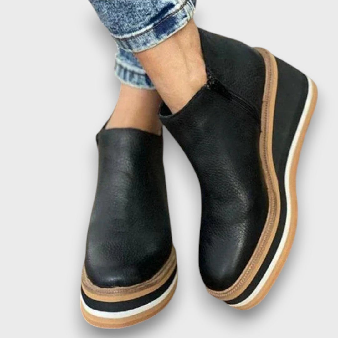 Alvaya Everyday Stylish Wedge Ankle Boots