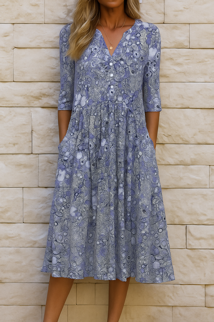 Harlow | Elegant Dress with V-Neck