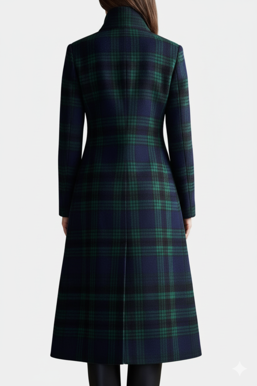 Milton | Bicolour Check Midi Coat