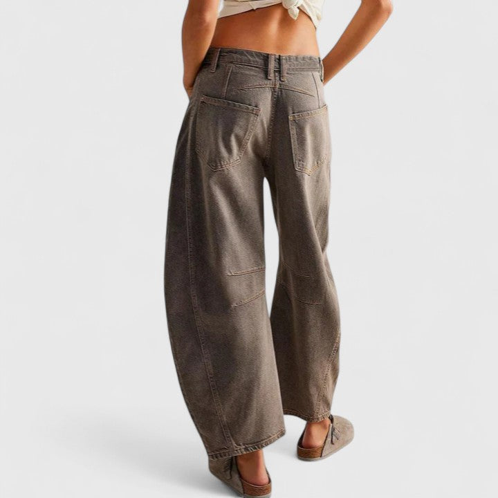 Rain Comfortable Wide-Leg Pants