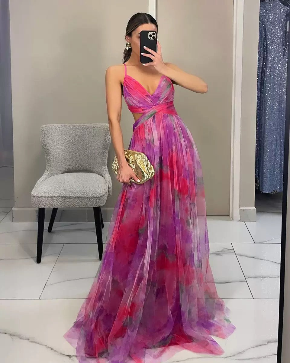 Aurelia | Flowing Evening Maxi Dress