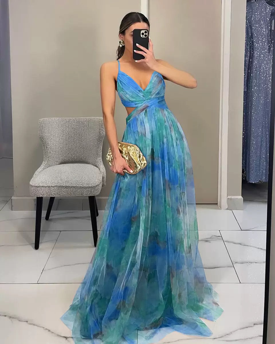 Aurelia | Flowing Evening Maxi Dress