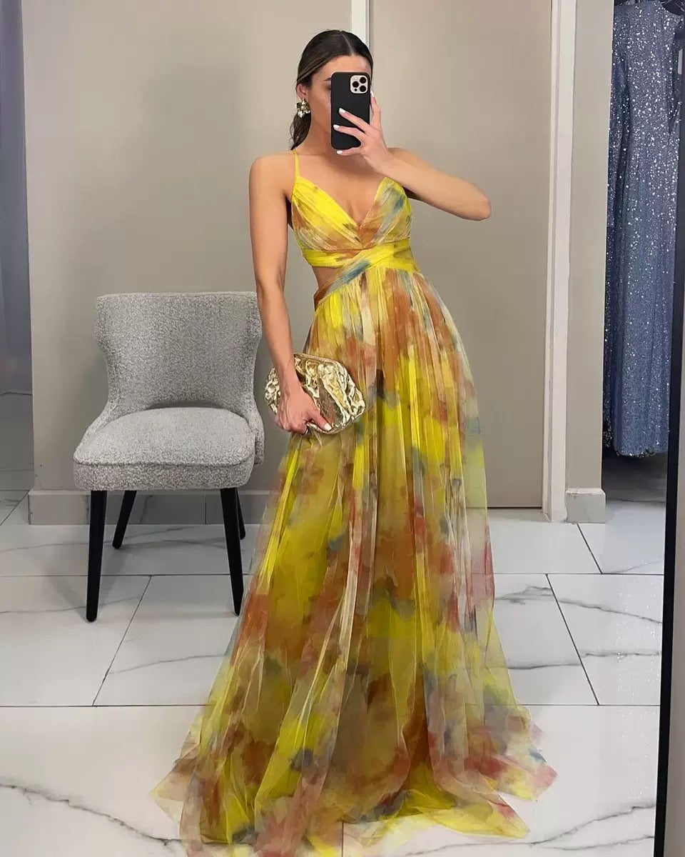 Aurelia | Flowing Evening Maxi Dress