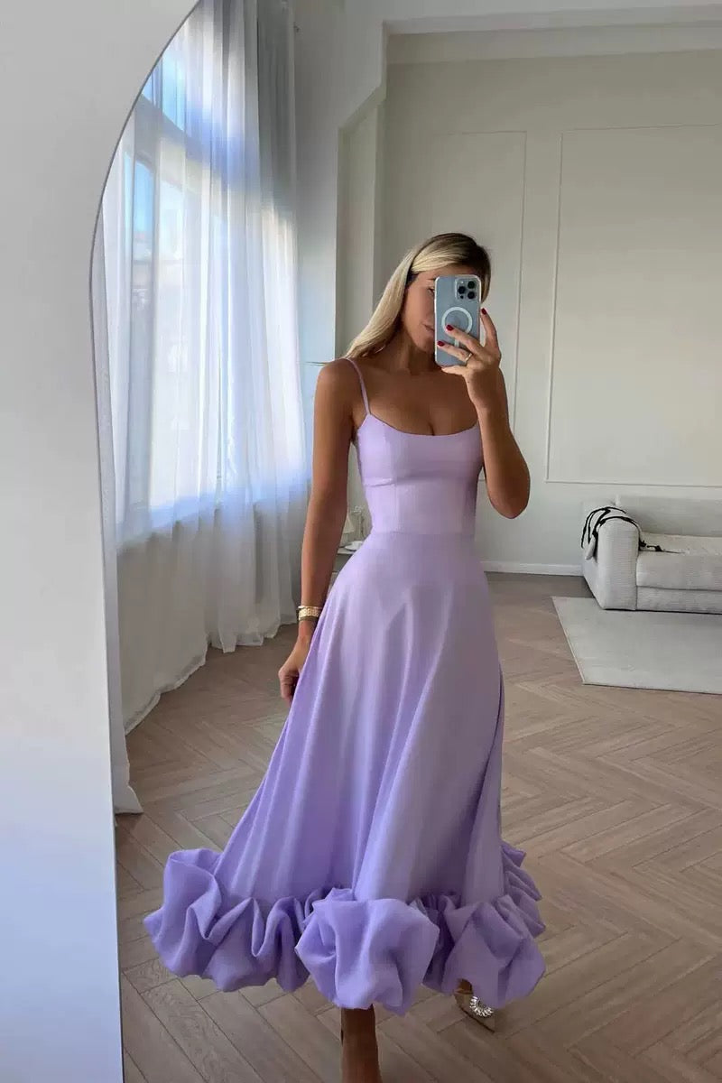 Valencia | Sapphire Bloom Midi Dress
