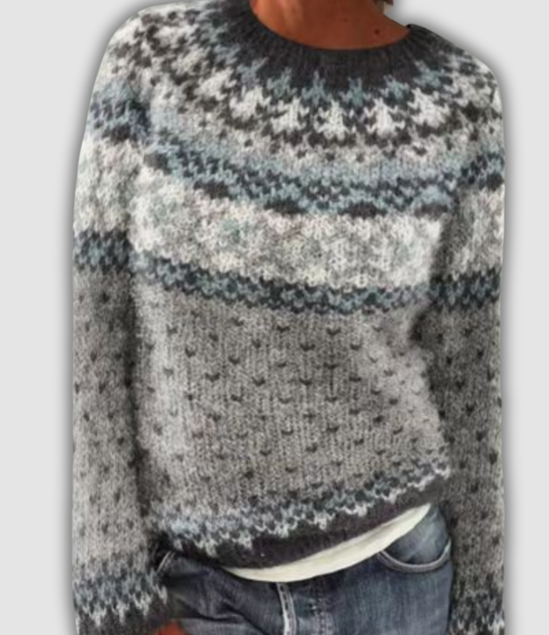 THE ALMIRA NORDIC RETRO SWEATER