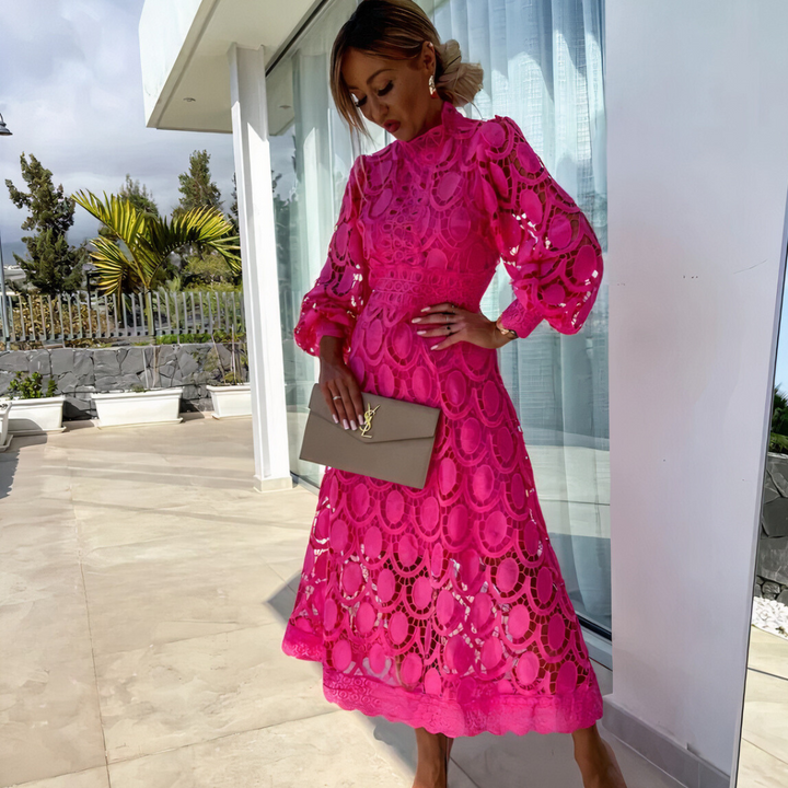 Vera | Delicate Lace Midi Dress