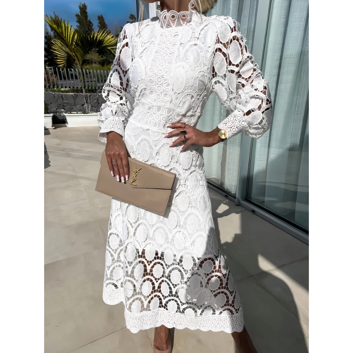 Vera | Delicate Lace Midi Dress