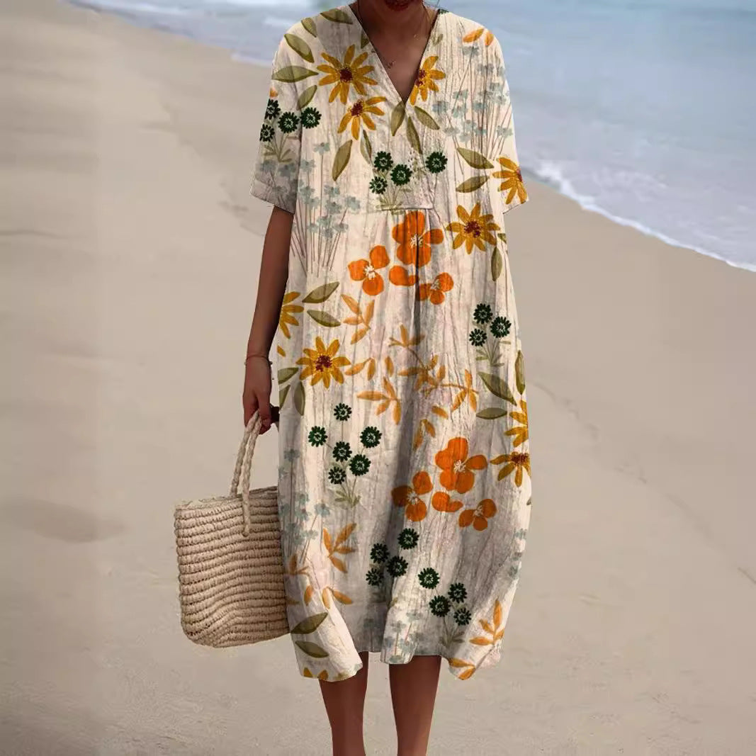 Verity | Floral Midi Dress