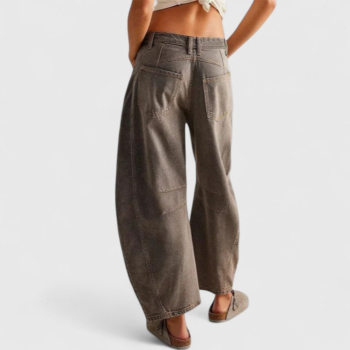 Rain Comfortable Wide-Leg Pants