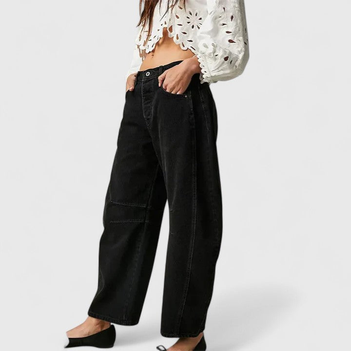 Rain Comfortable Wide-Leg Pants