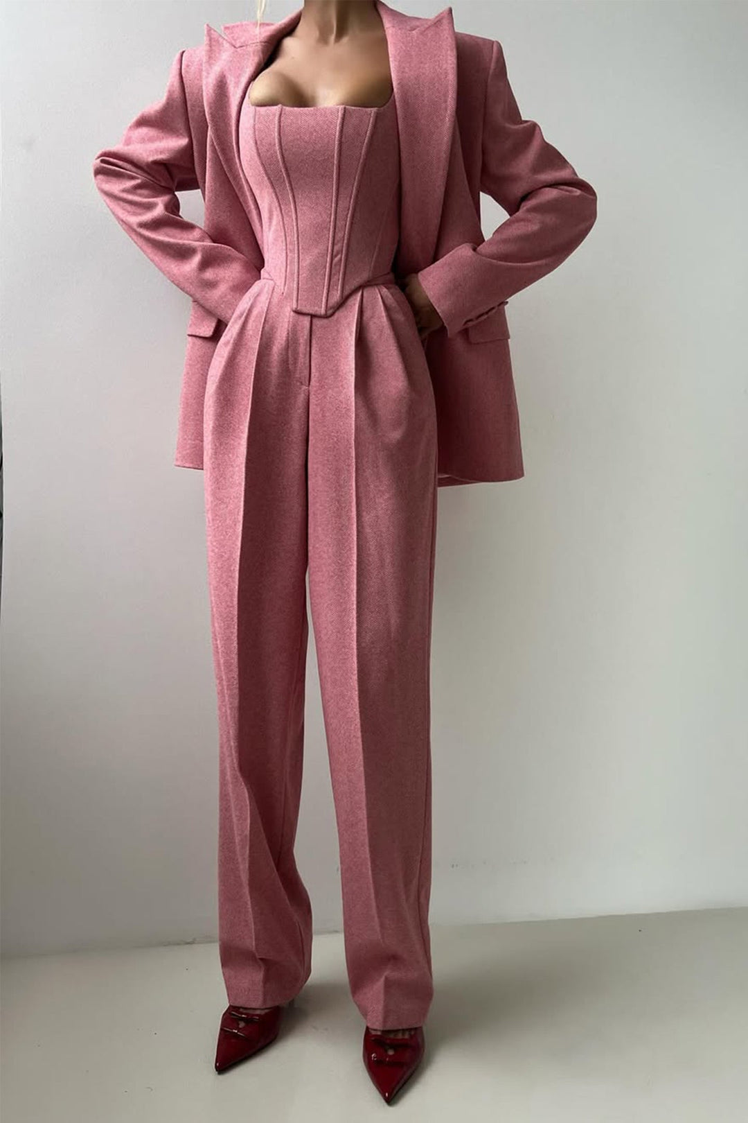 Dolce™ - Three-piece set with double-breasted blazer