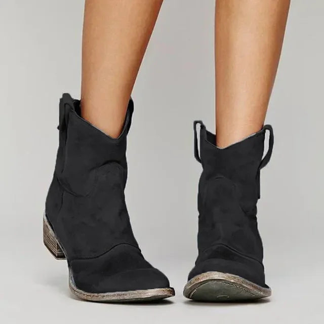 Camellia Stylish Cowboy Boots
