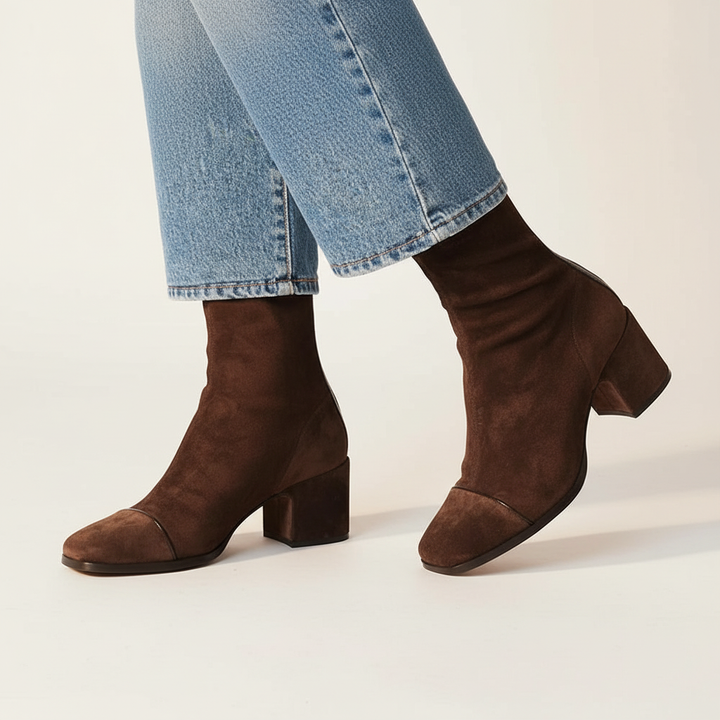 Lily | Elegant Suede Ankle Boots