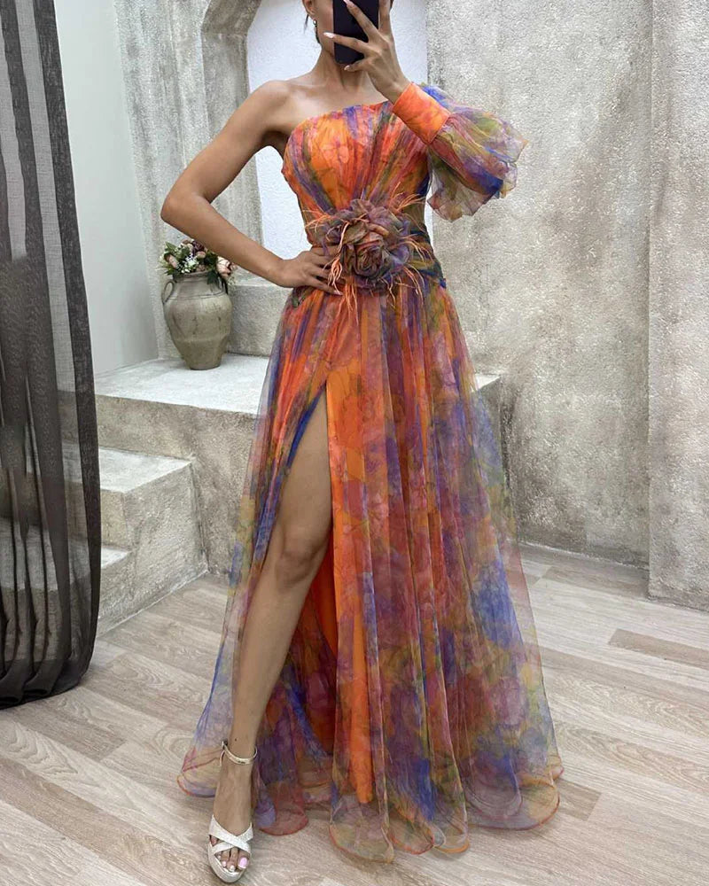 Aurora | One-Shoulder Evening Dress
