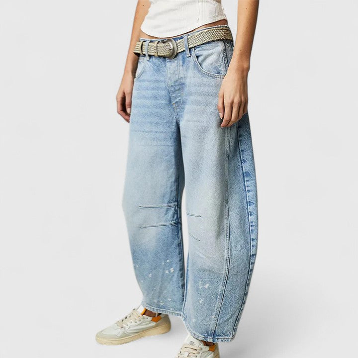 Rain Comfortable Wide-Leg Pants