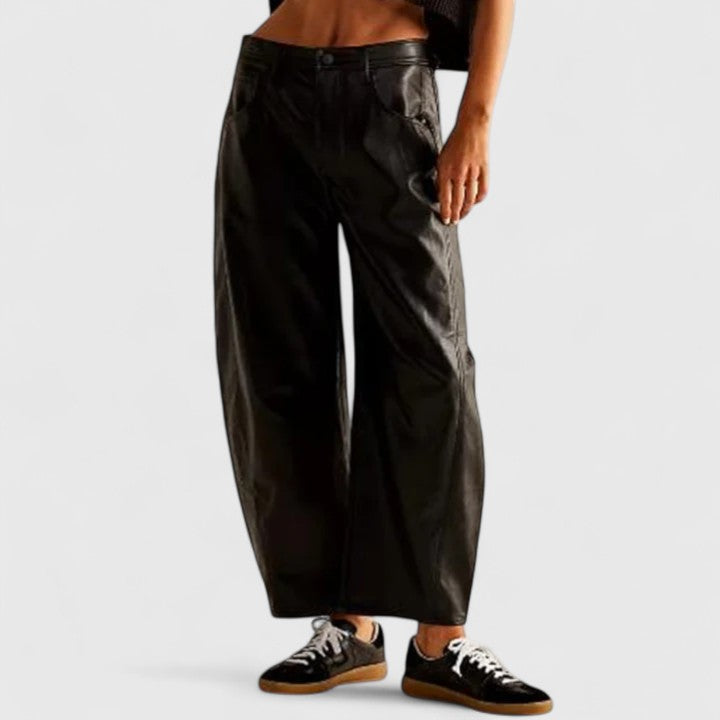 Rain Comfortable Wide-Leg Pants