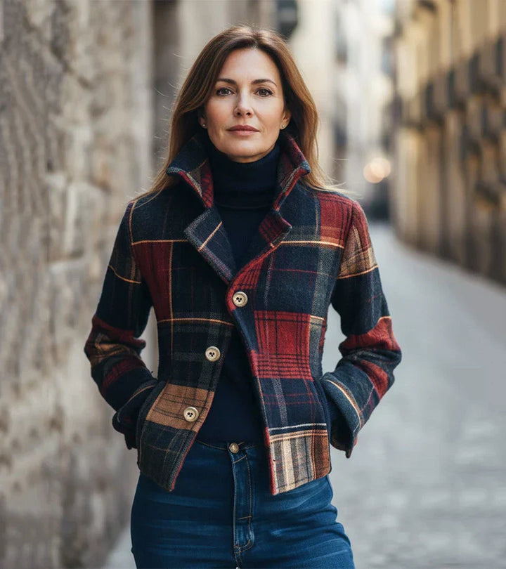 Maura | Vintage Check Warm Jacket, a Timeless Style