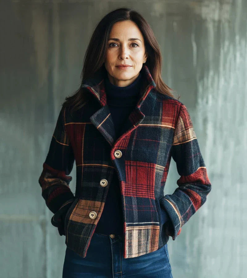 Maura | Vintage Check Warm Jacket, a Timeless Style