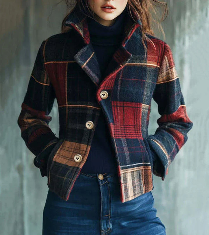Maura | Vintage Check Warm Jacket, a Timeless Style