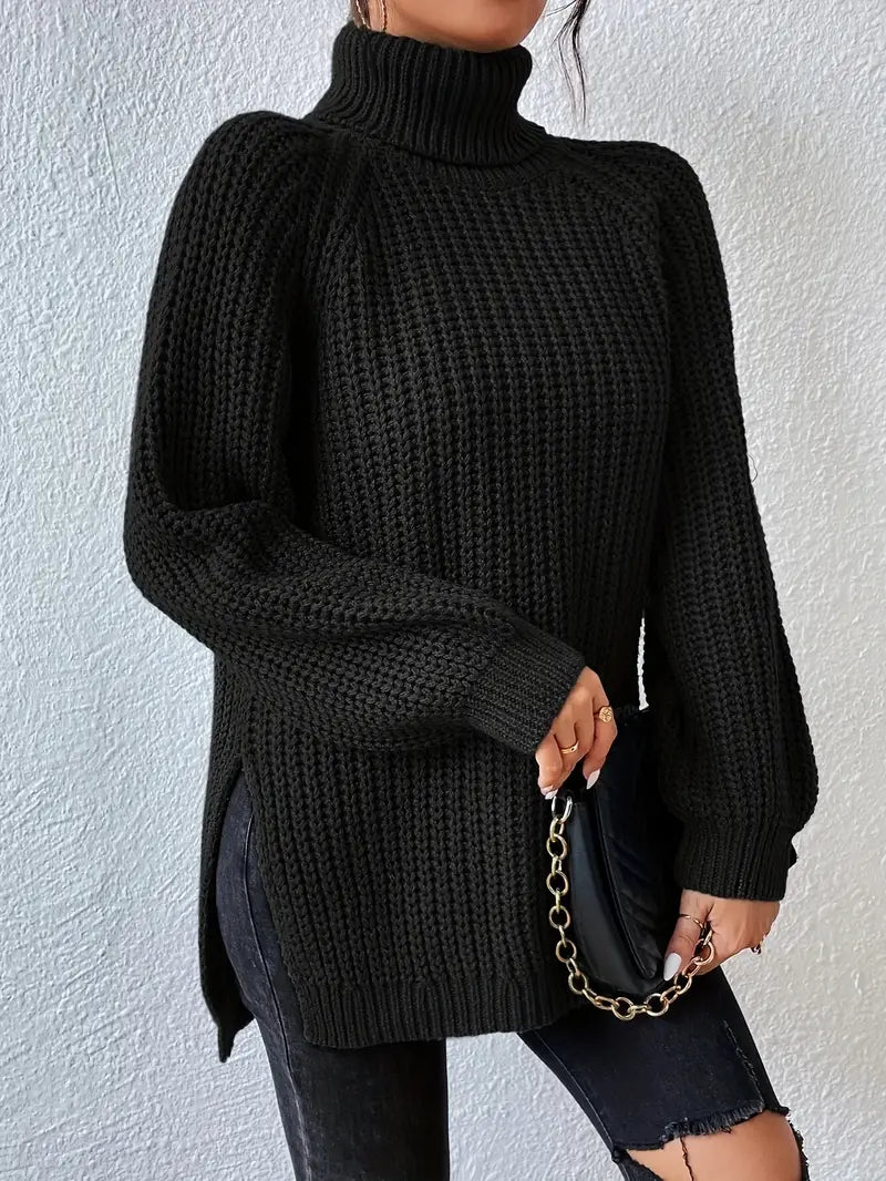 Lavender - Couture Roll Neck Jumper