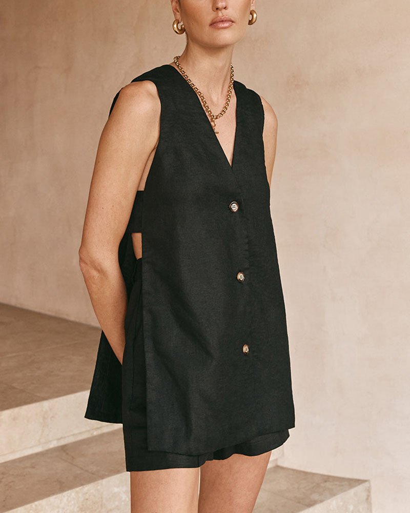 Averly | Elegant Sleeveless Two-Piece Set