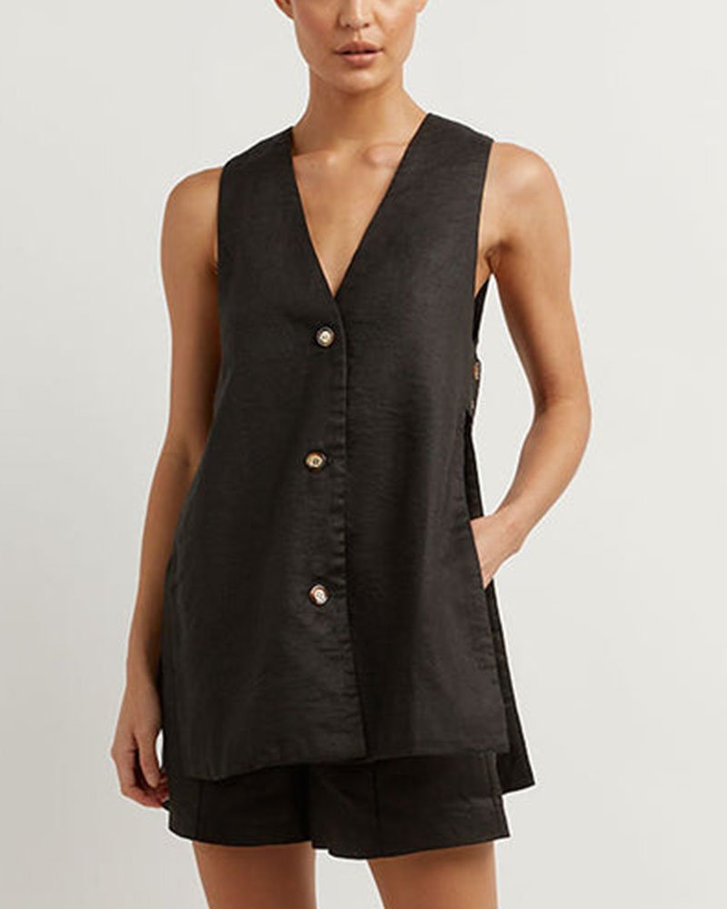 Averly | Elegant Sleeveless Two-Piece Set