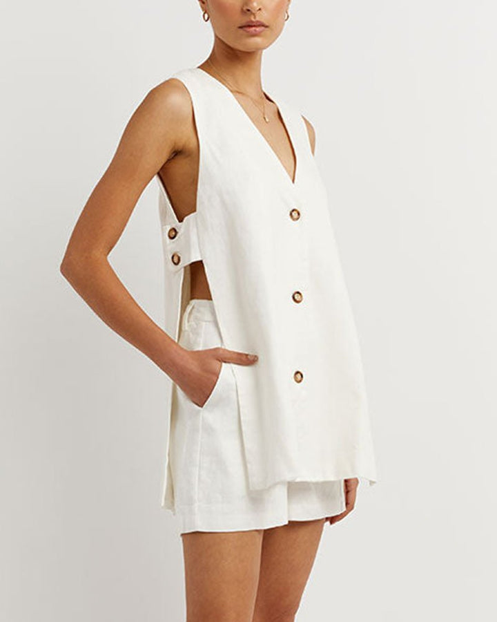 Averly | Elegant Sleeveless Two-Piece Set