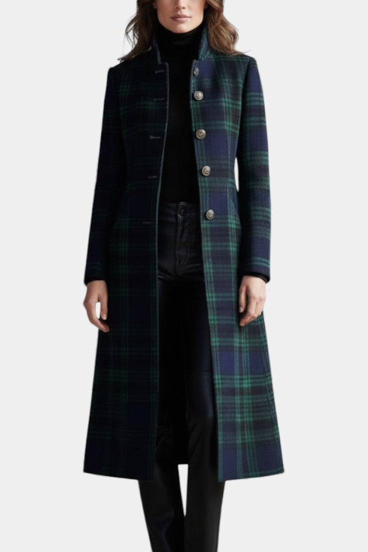 Milton | Bicolour Check Midi Coat